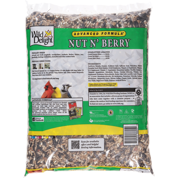 Wild Delight Wild Bird Food, Nut N&