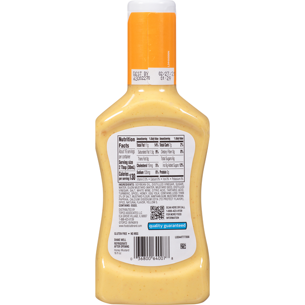 Food Club Honey Mustard Dressing