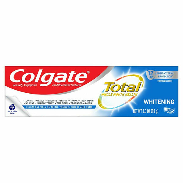 Colgate Total Whitening Toothpaste Gel with Fluoride, Multi-Protection