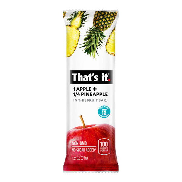 That’s it Apple + Pineapple Fruit Bar