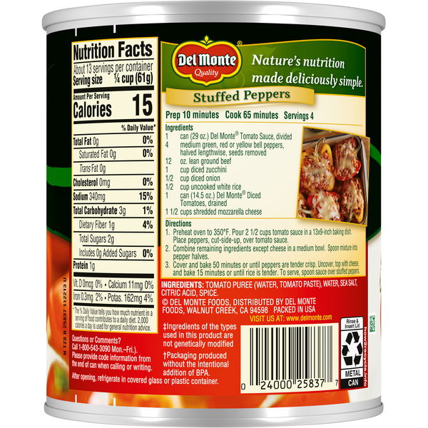 Del Monte Tomato Sauce