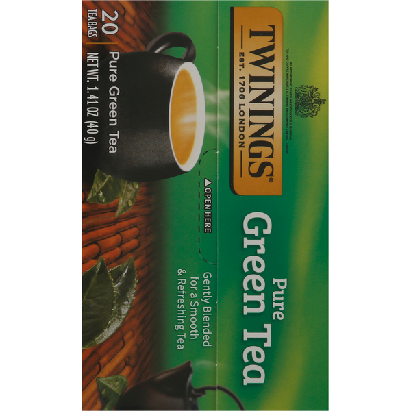 Twinings Green Tea, Pure, Bags