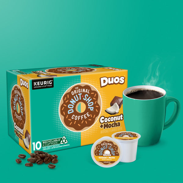 The Original Donut Shop Duos Coconut + Mocha K-Cup Pods