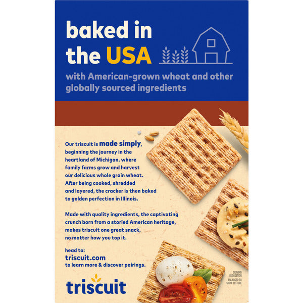 TRISCUIT Roasted Garlic Whole Grain Wheat Crackers