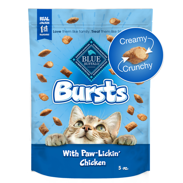 Blue Buffalo Bursts Crunchy Cat Treats, Chicken