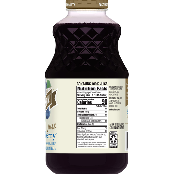 R.W. Knudsen Family Just Blueberry 100% Blueberry Juice