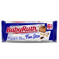 Baby Ruth Fun Size Chocolatey Peanut Caramel Nougat Candy Bars