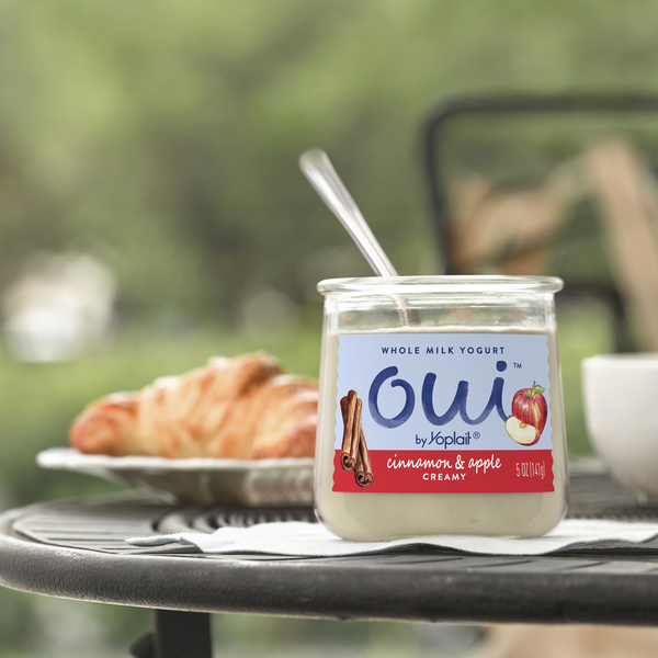 Yoplait Oui Cinnamon & Apple Whole Milk Yogurt