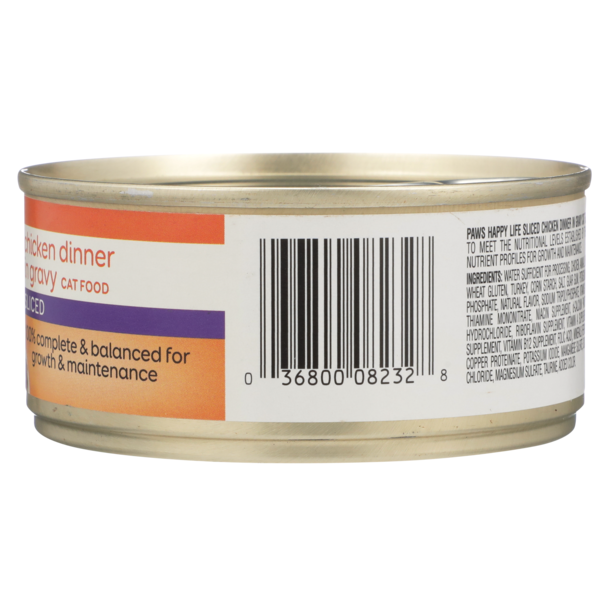 Paws Happy Life Chicken Dinner In Gravy Sliced Cat Food