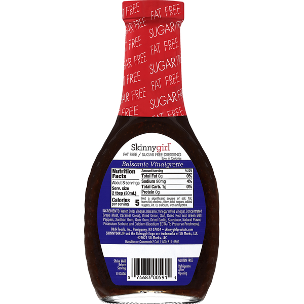 Skinnygirl Sugar Free Balsamic Vinaigrette Salad Dressing
