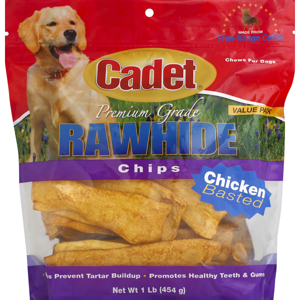 Cadet Rawhide, Premium Grade, Chicken Basted, Chips, Value Pack