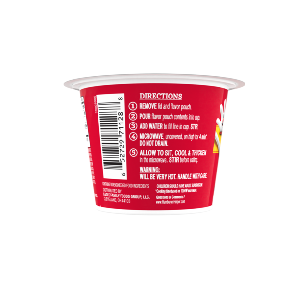 Helper Cheeseburger Macaroni Microwave Cup