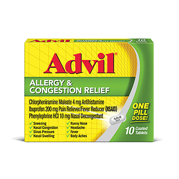 Advil Allergy and Congestion Relief Medicine
