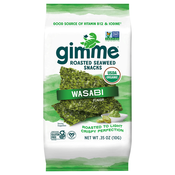 gimMe Roasted Wasabi Flavor Seaweed Snacks