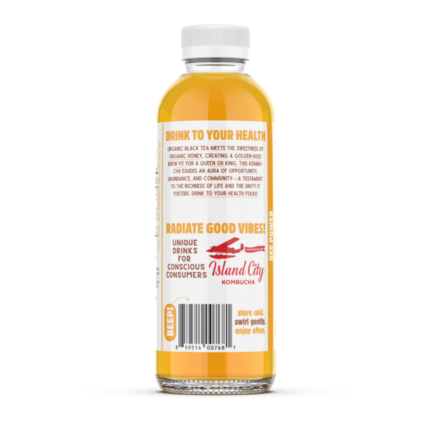 Island City Kombucha Organic Bee Power Kombucha