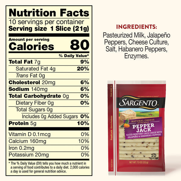 Sargento Pepper Jack Slices