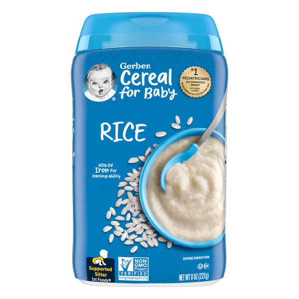 Gerber Baby Cereal Rice Canister