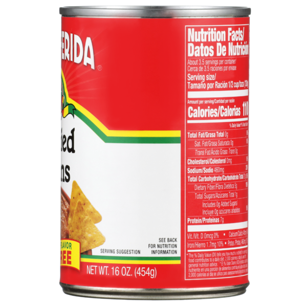 La Preferida Fat Free Refried Beans, Vegan