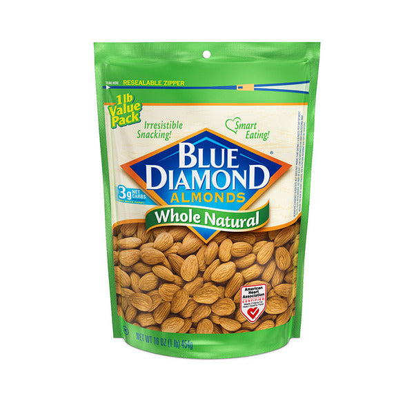 Blue Diamond Almonds, Whole Natural