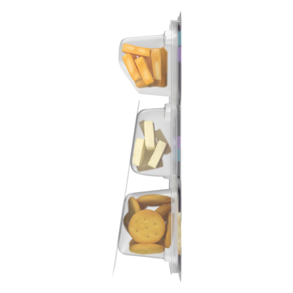 Cracker Barrel Bites Cheddar Jack, Havarti with Mini Crackers oz. Tray