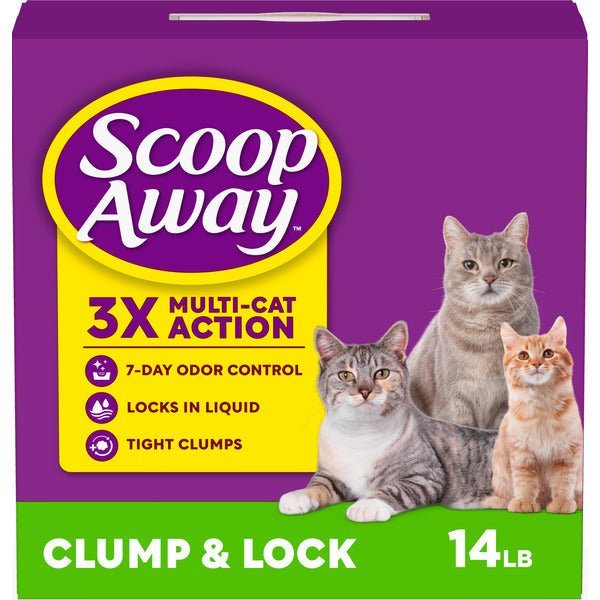 Scoop Away Clump and Lock Cat Litter, Fresh Spring Air Scented
