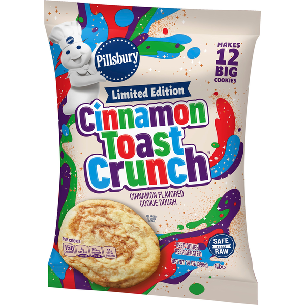 Pillsbury Ready to Bake! Cinnamon Toast Crunch Cinnamon Flavored Cookie Dough