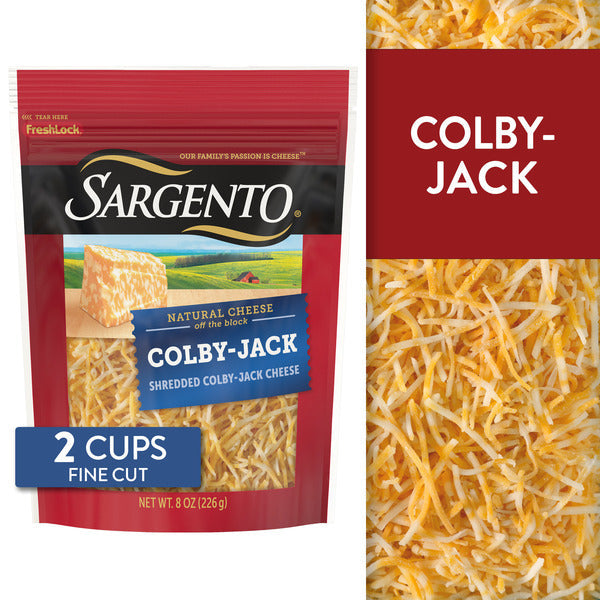 Sargento Natural Colby-Jack Shredded Cheese, Fine Cut