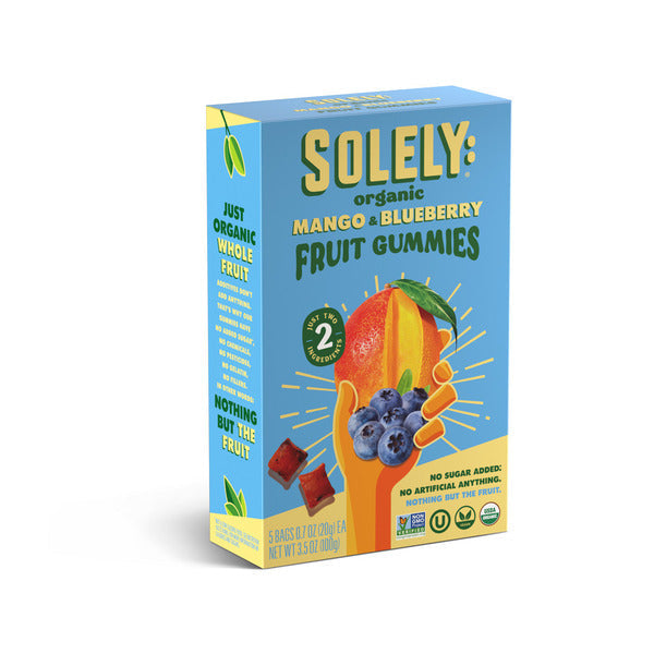 Solely: Gummies Mango & Blueberry, Organic, Multipack