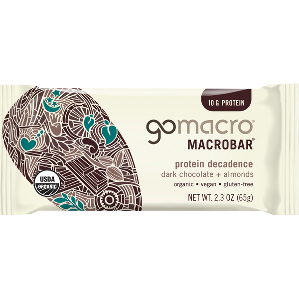 GoMacro Dark Chocolate + Almonds MacroBar