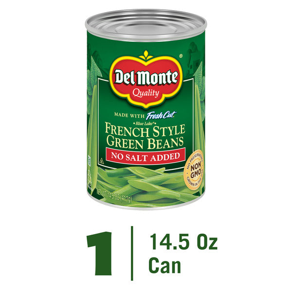 Del Monte No Salt Added French Style Green Beans