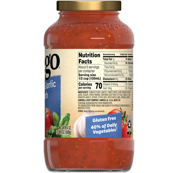 Prego Roasted Garlic & Herb Pasta Sauce