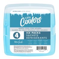 Fit+Fresh Cool Coolers Slim Ice Packs, Blue️