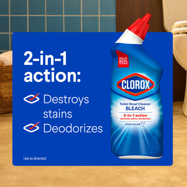 Clorox Toilet Bowl Cleaner, Rain Clean