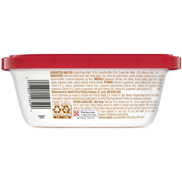 Purina Beneful High Protein, Wet Dog Food With Gravy, Prepared Meals Beef & Chicken Medley