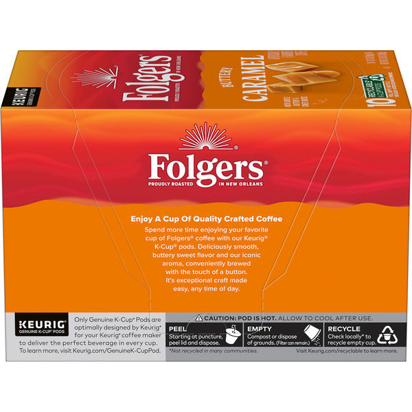 Folgers Buttery Caramel Artificially Flavored Coffee, Keurig K-Cup Pods