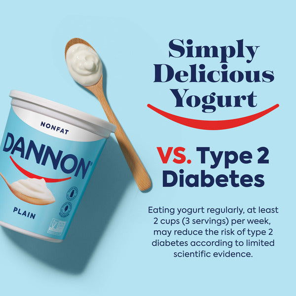 Dannon Plain Low Fat Yogurt, Excellent Source of Calcium and Good Source of Protein with the Rich and Creamy Taste of Plain Flavored Yogurt, 32 OZ Quart DestGlow