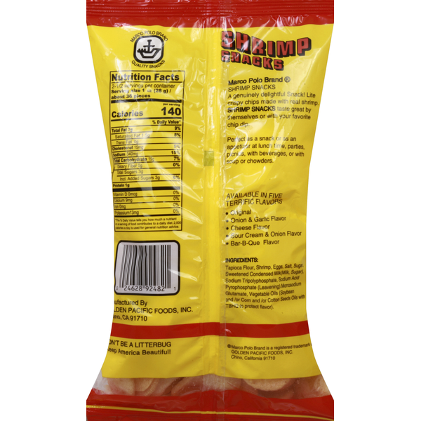 Marco Polo Shrimp Snacks, Original