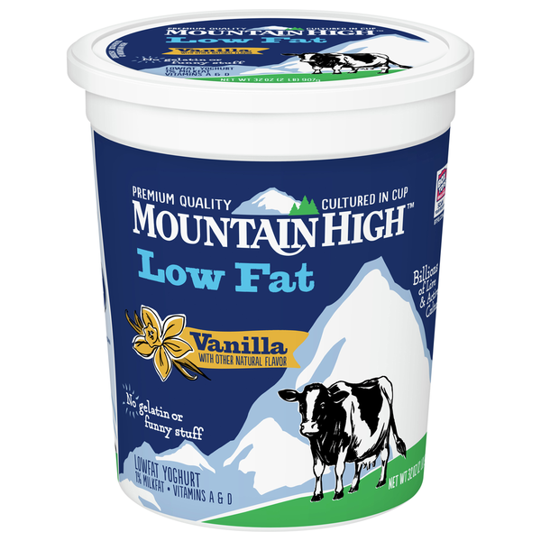 Mountain High Yoghurt Yoghurt, Low Fat, Vanilla