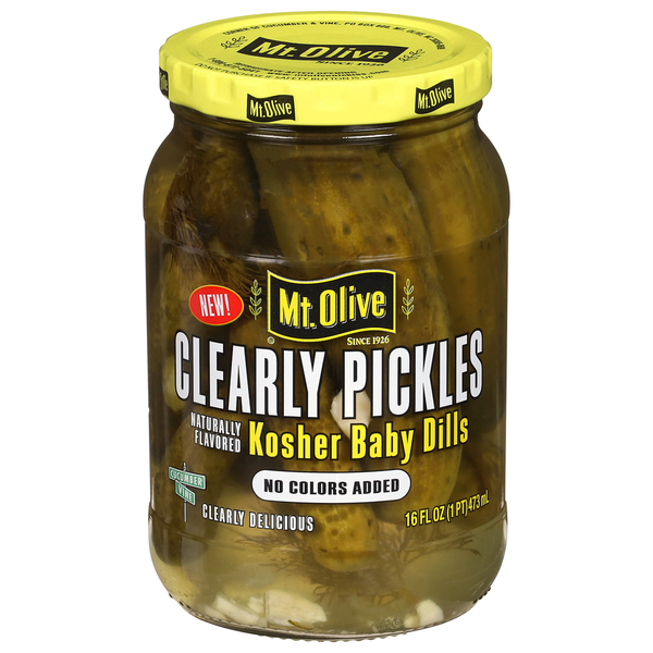 Mt. Olive Kosher Baby Dills Clearly Pickles