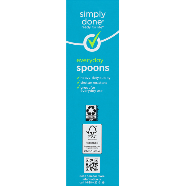 Simply Done Spoons H/D White