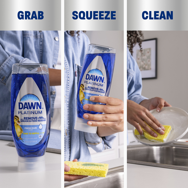 Dawn Platinum EZ Squueze Dish Soap Fresh Rain