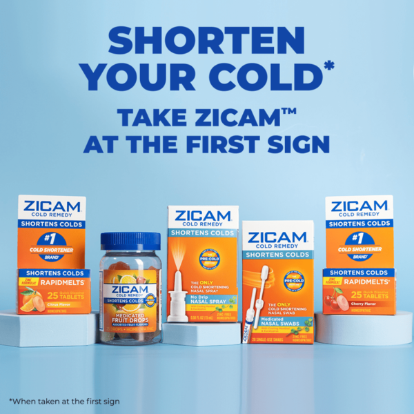 Zicam Zinc Cold Remedy Rapidmelts Quick-Dissolve Tablets Citrus Flavor Ct