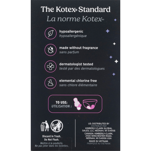 U by Kotex Ultra Thin Overnight Pads + Wings