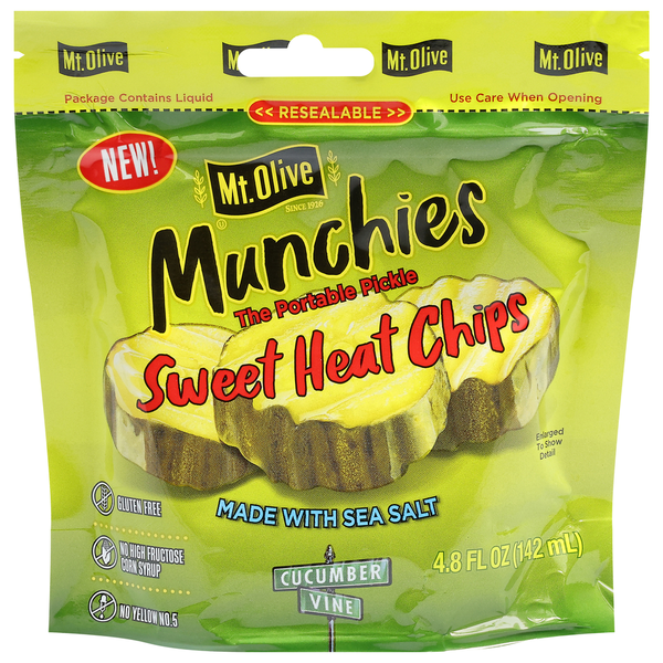Mt. Olive Pickle, Sweet Heat Chips, Munchies
