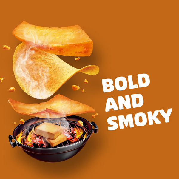 Pringles Smoky Cheddar Potato Crisps Chips, Lunch Snacks, 5.5 oz