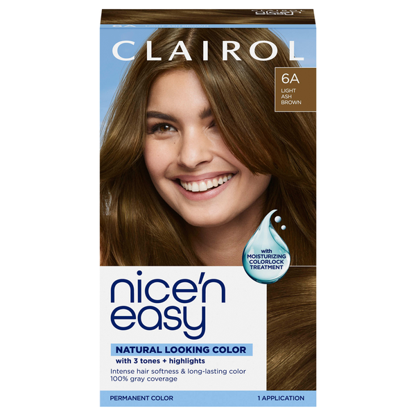Nice’n Easy Light Ash Brown 6A Permanent Hair Color