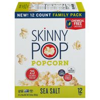 SkinnyPop Popcorn, Sea Salt, Family Pack️