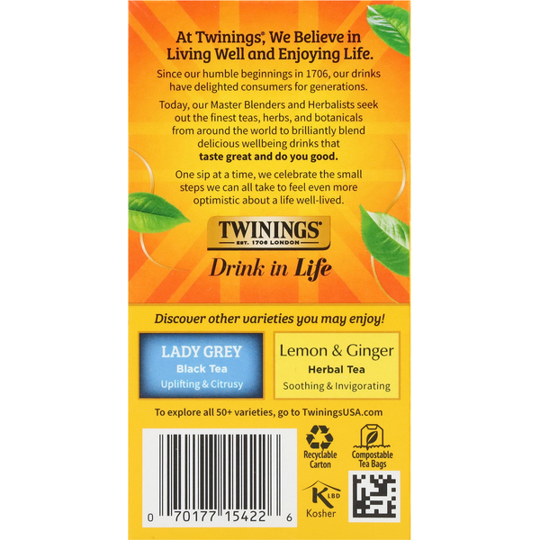 Twinings Tea Bags Earl Grey Black Tea