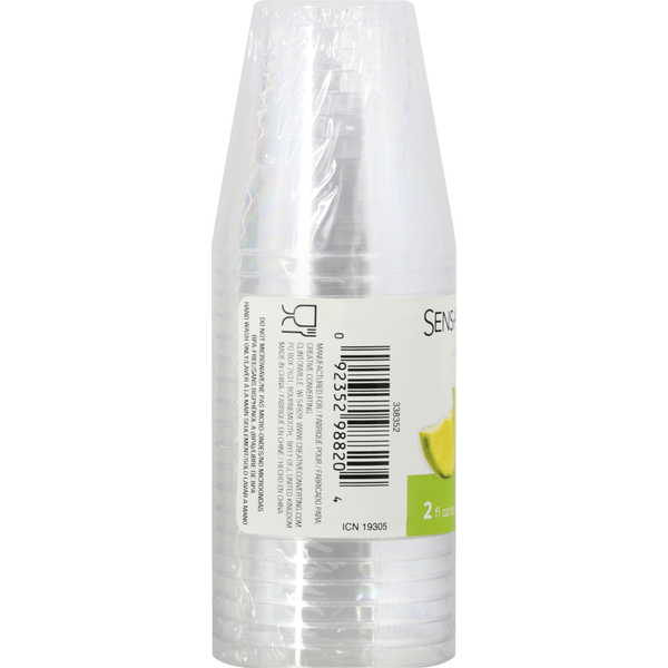 Sensations Shot Glasses, Plastic, 2 Fluid Ounce