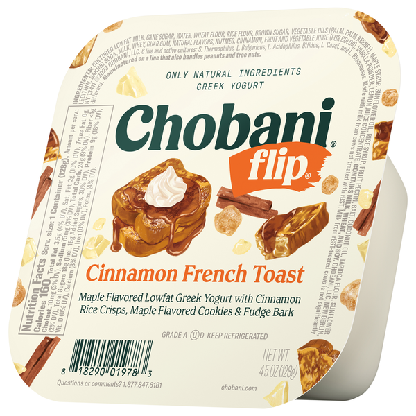 Chobani Yogurt, Greek, Cinnamon French Toast